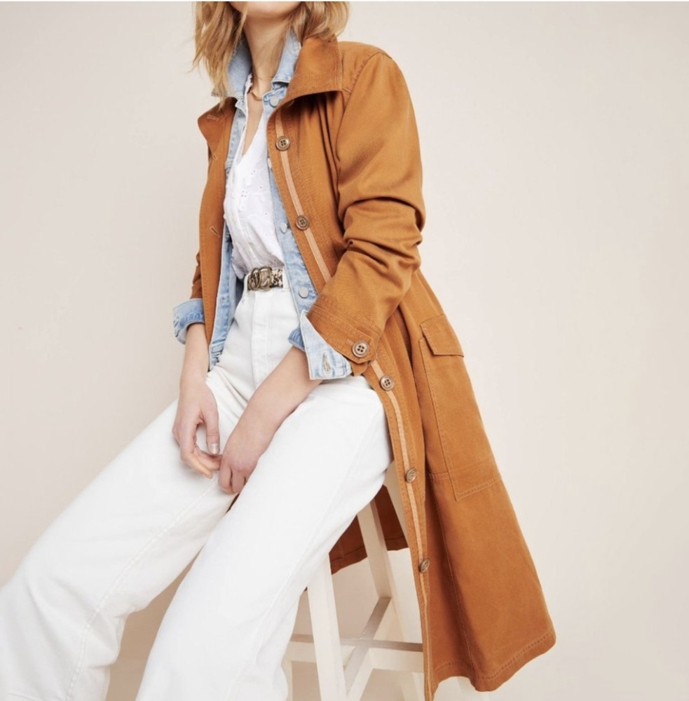 Anthropologie Uma Utility Duster Jacket